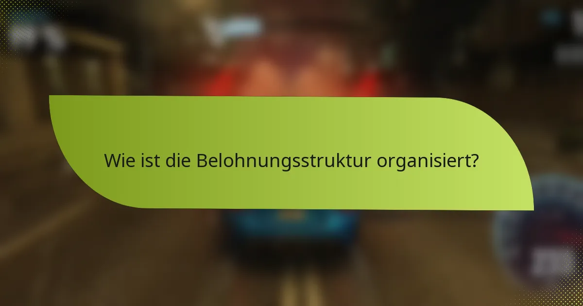 Wie ist die Belohnungsstruktur organisiert?